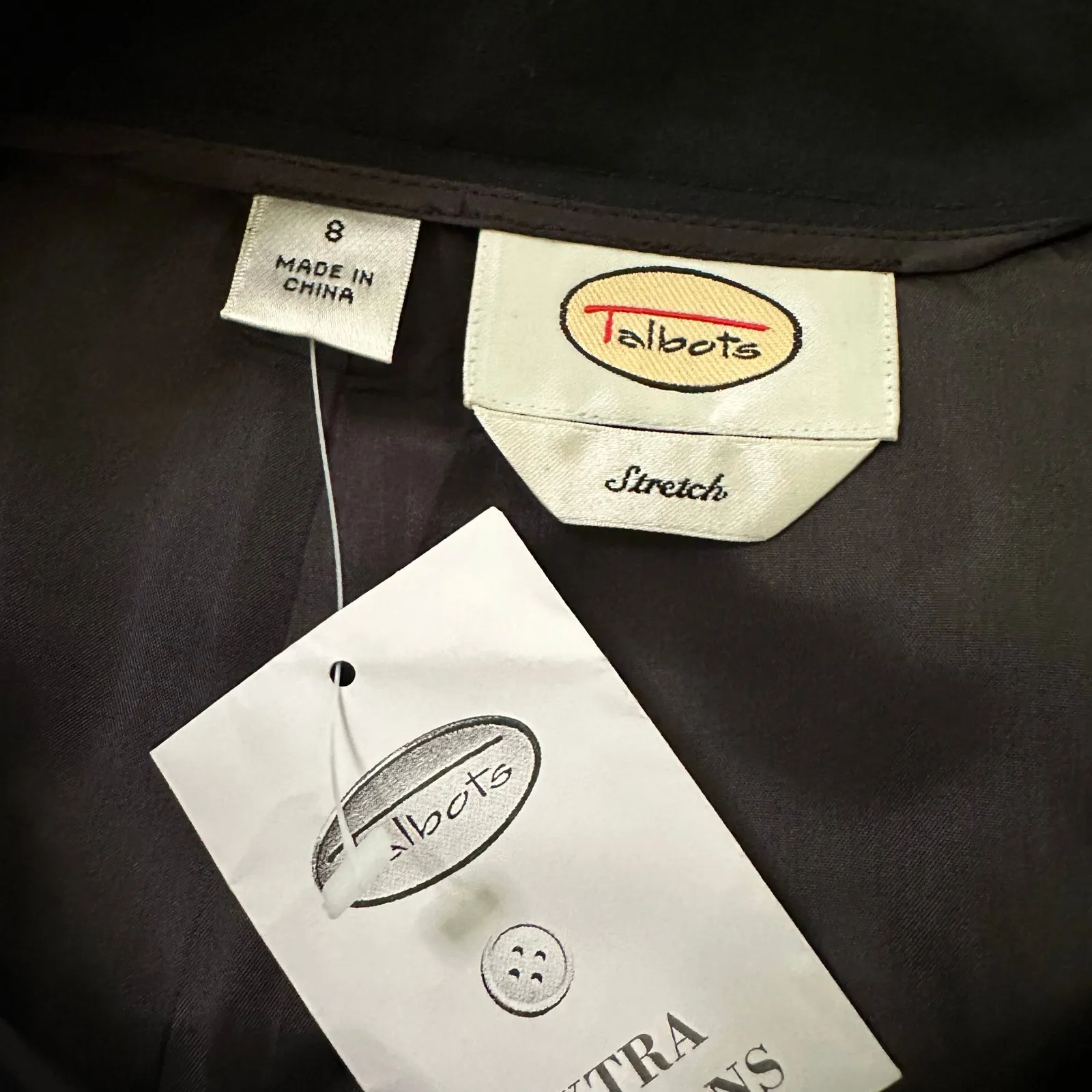 Talbots black wool/silk blend pencil skirt size 8 NWT - Image 4