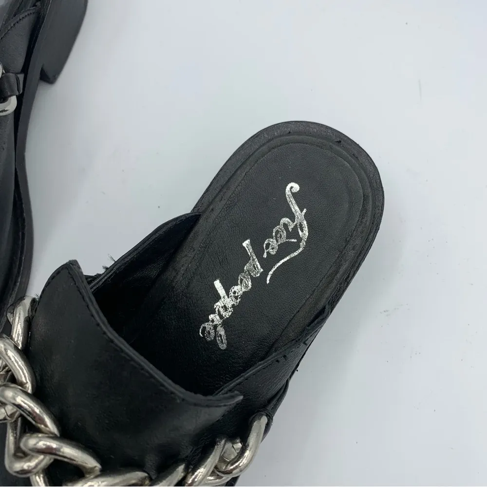 Vida Black Leather Mule size 37 6.5 - Image 11