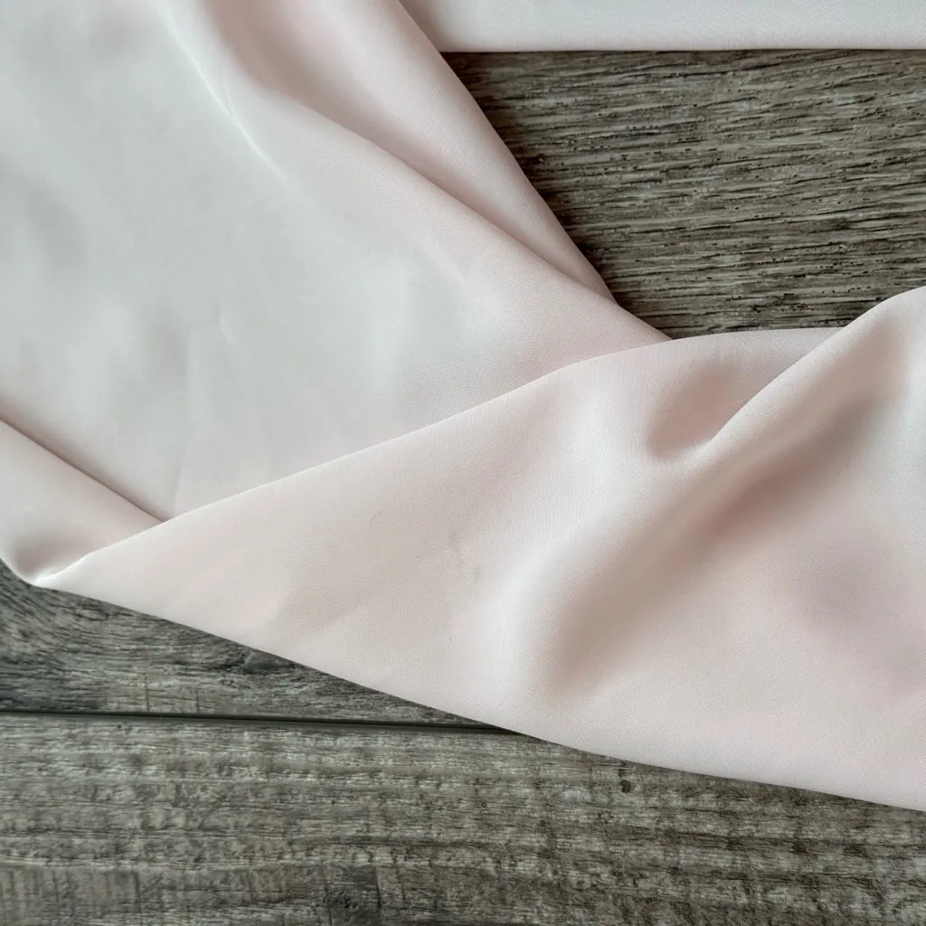 Vintage 1980s pastel pink blouse with pearl buttons - Image 6