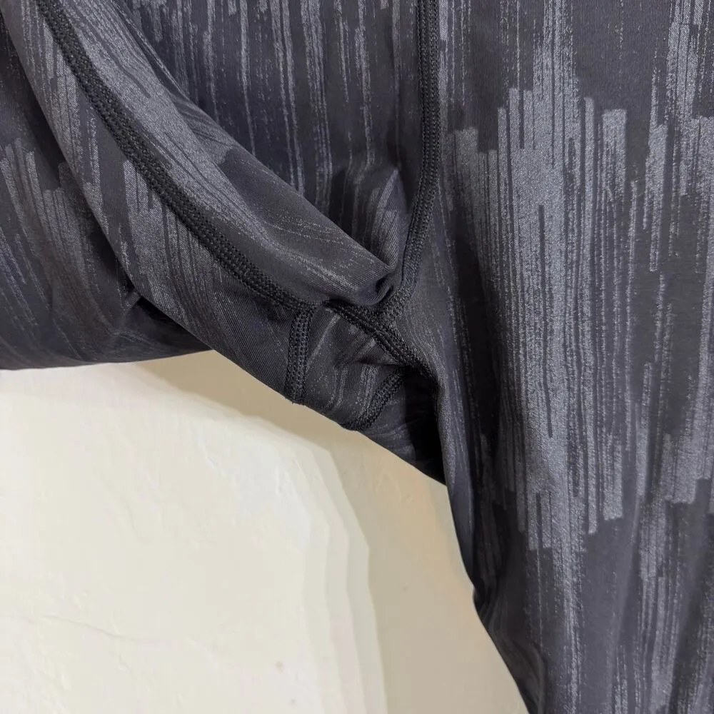 Lululemon Run: Top Speed Crop Scratch Match Black Multi Size 6 - Image 6