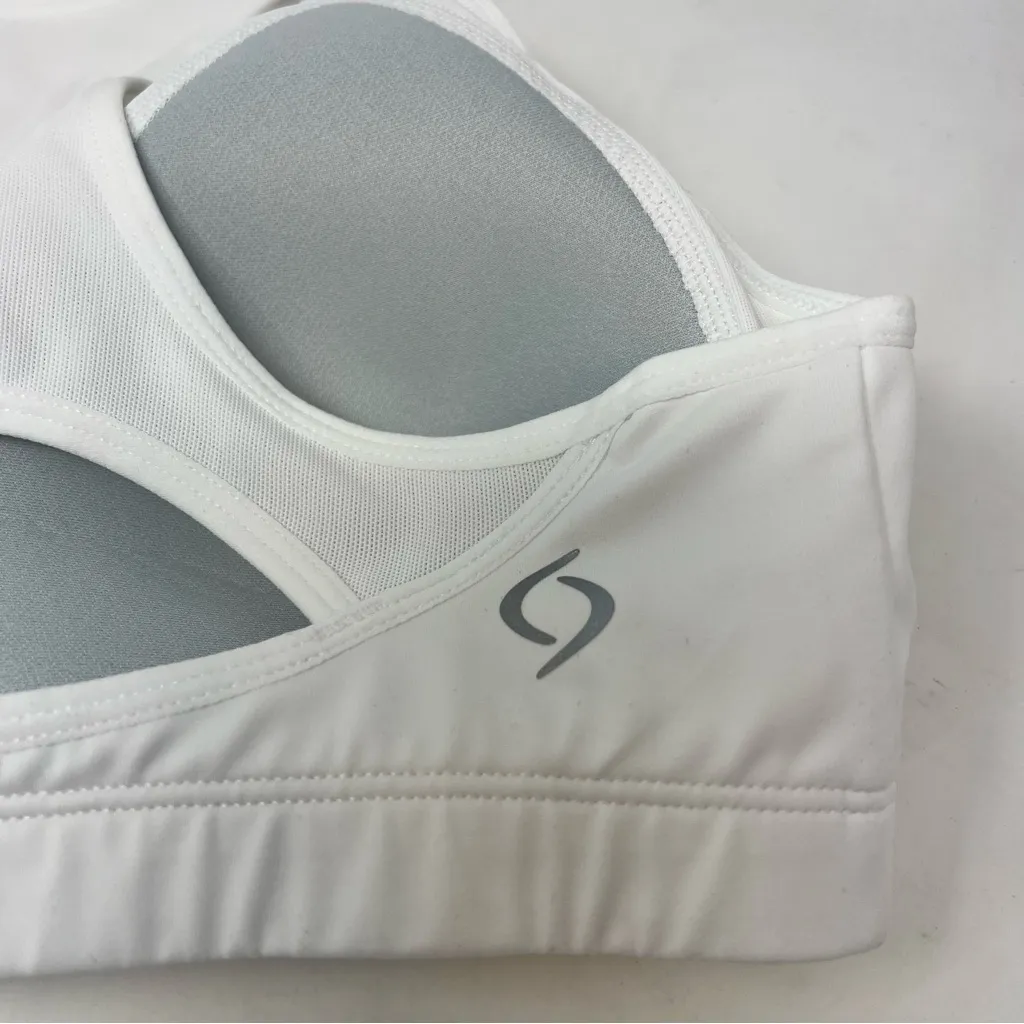 Moving Comfort Vixen High impact sports bra in white size S Small C/D cup NWT - Image 4