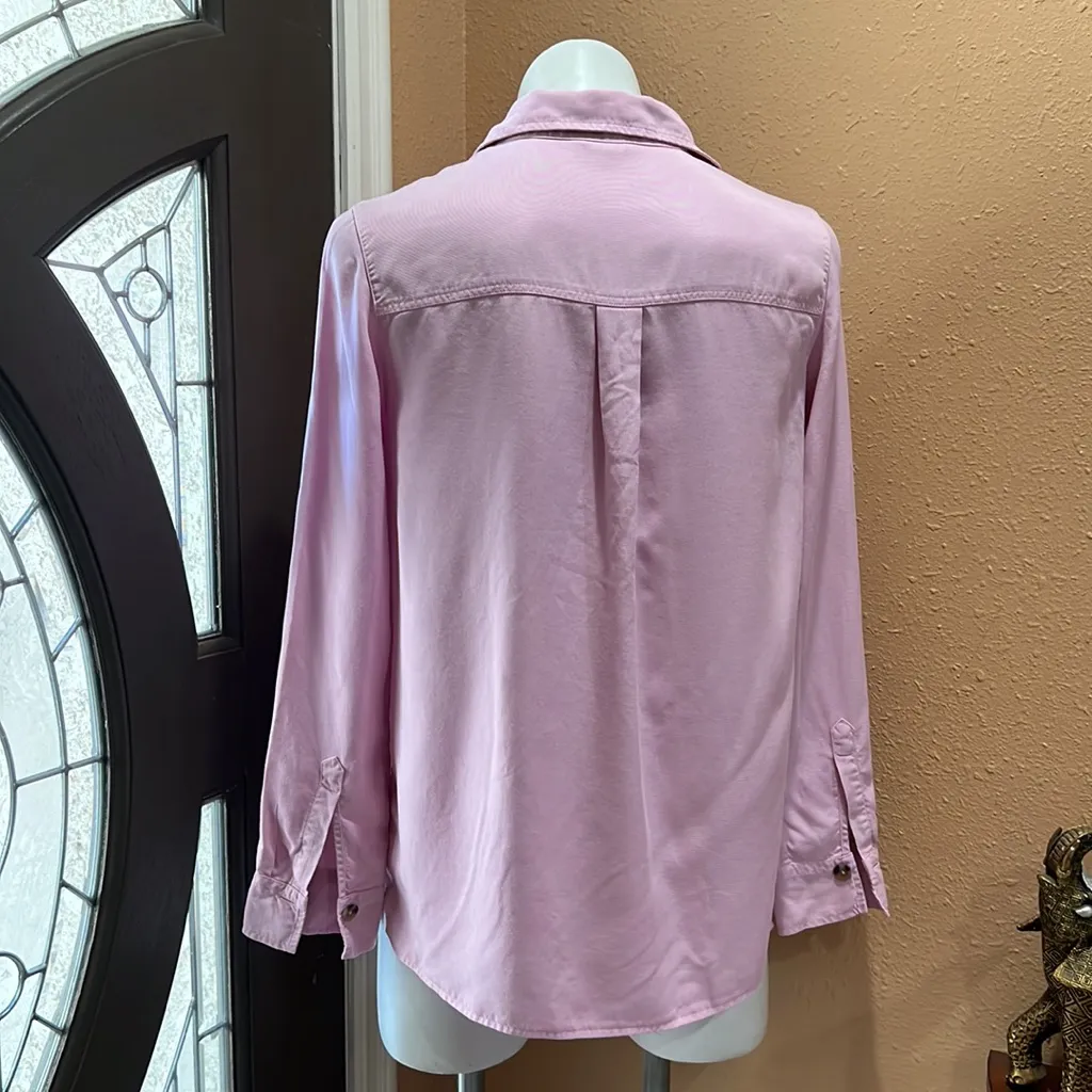 Massimo Dutti  pink button up blouse - Image 5