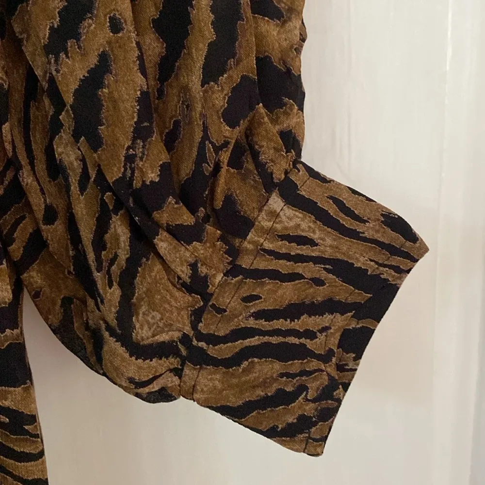 GANNI Tiger Print Dress NWT Size 34 Size US 2 Animal Print Mobwife‎ Chic Viscose - Image 12