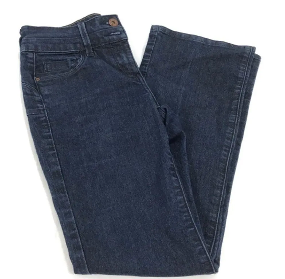 Next Jeans Bootcut Jeans, Dark Blue, 8R - Image 6