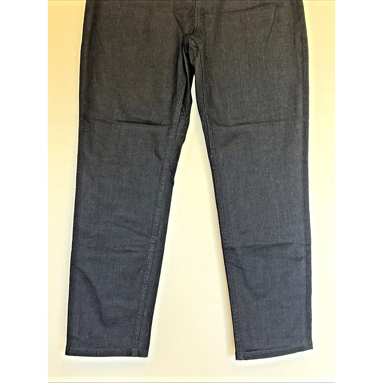 Everlane Classic Black High Rise Straight Leg Stretch Denim Jeans 27 Ankle NEW - Image 3