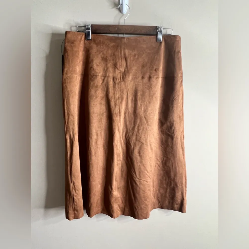 NWT worthington suede look skirt full front zip size 8 - Image 9