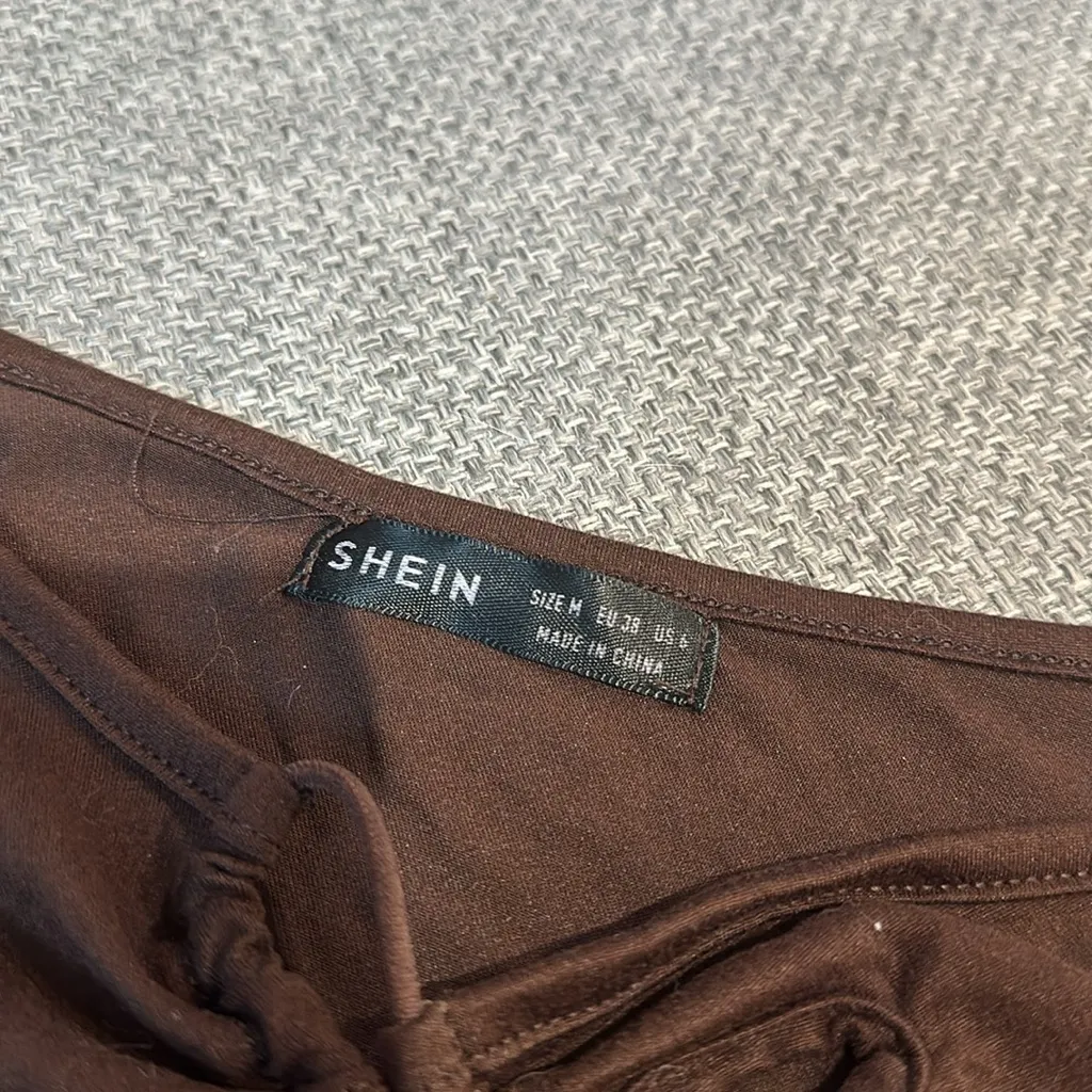 MOVING SALE One shoulder brown crop top - Image 5