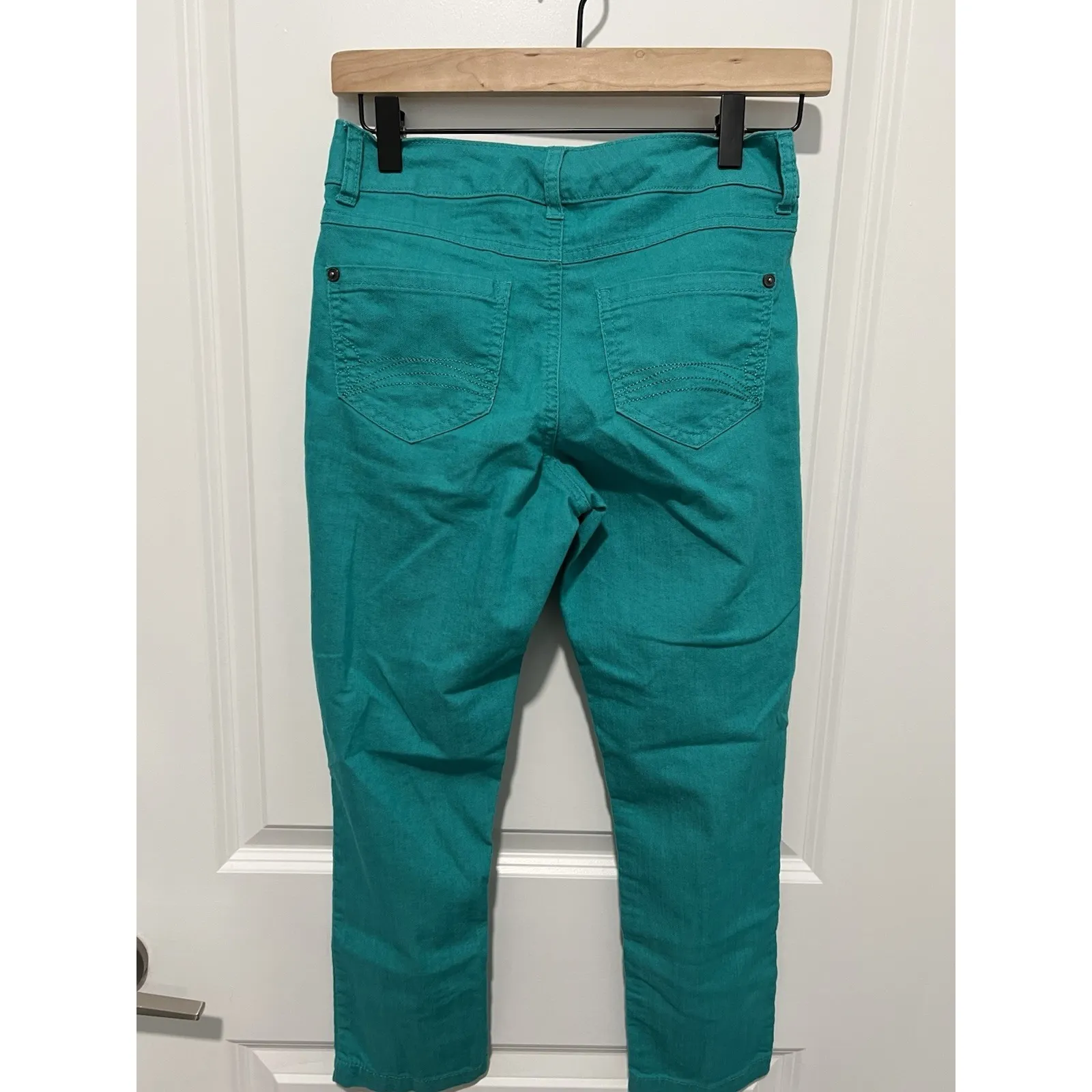 ✨ Metapher Cropped Pants Sz 2 Womens Teal‎ Denim Capris~ - Image 2
