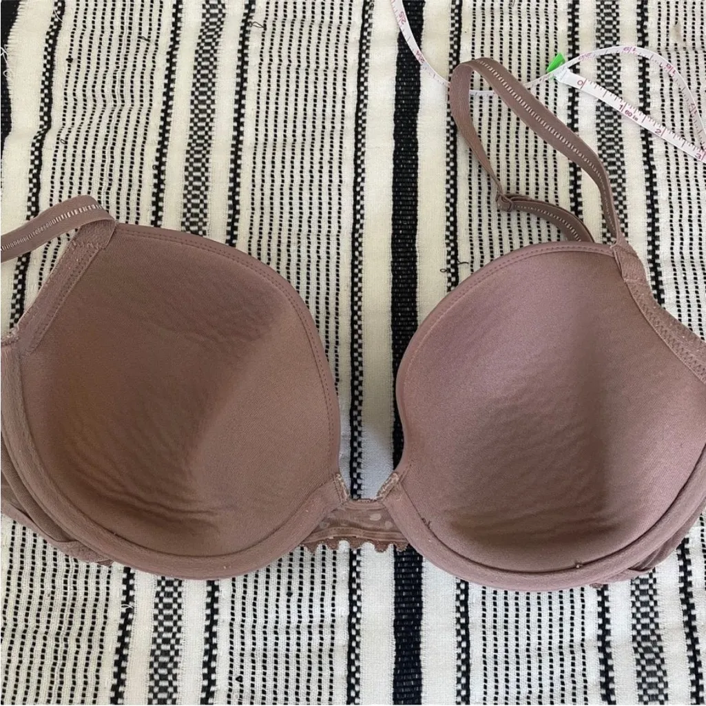 Wacoal‎ Lightly Lined Tan T-Shirt Bra 32DD 32E Underwire Elevated Basic Normcore - Image 6