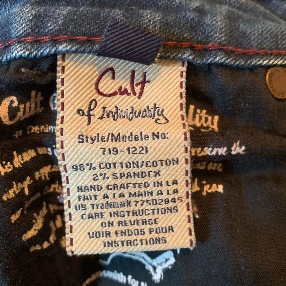 Cult of Individuality Teaser Skinny Womens Jeans Size 28 - Image 4