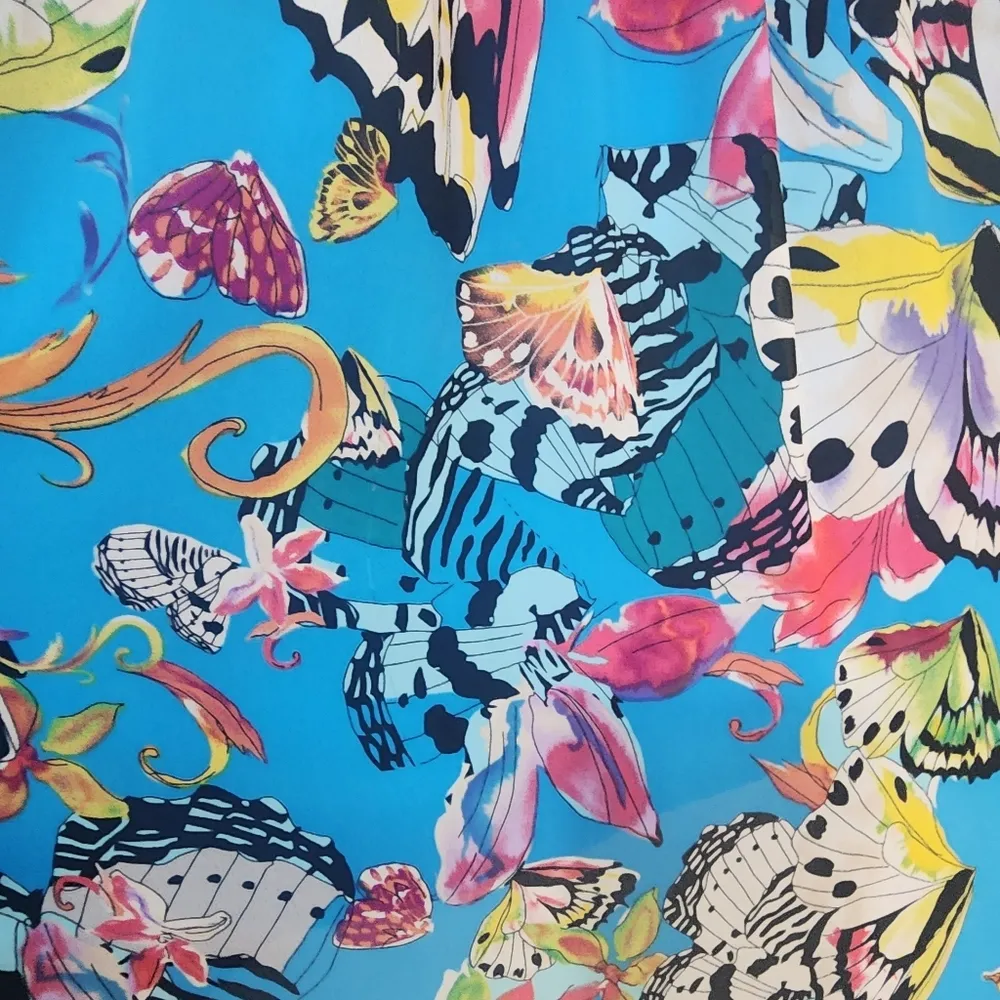 Blue Butterfly Print Sheee Overlay Skirt Size undefined - Image 11