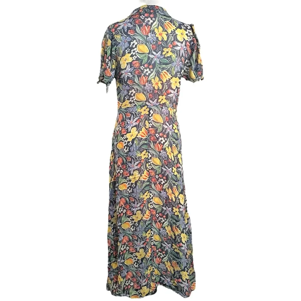 Free People Lemon Meringue Midi Maxi Dress Size Medium Picnic Summer Gingham - Image 7