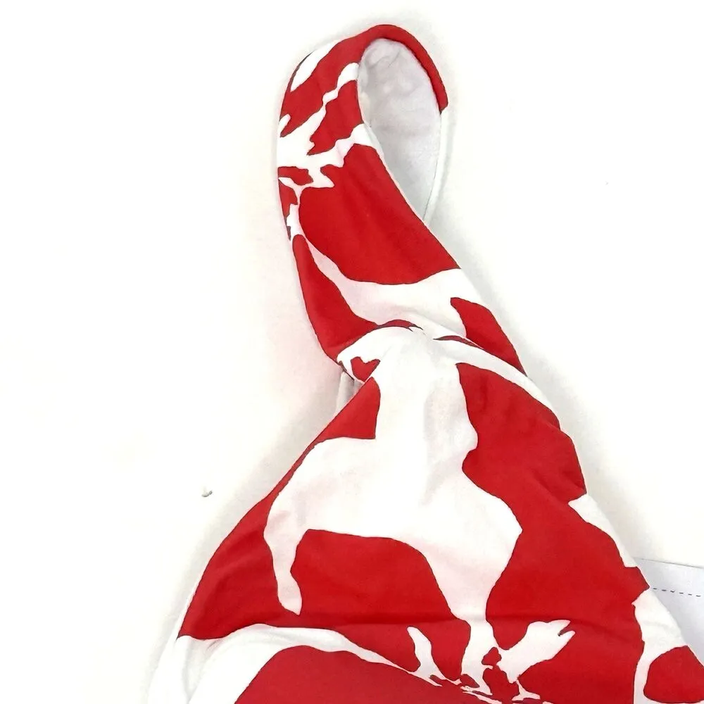 Summer Collection White Coral Floral Bra Bikini Swim Top SZ 12 NEW - Image 6