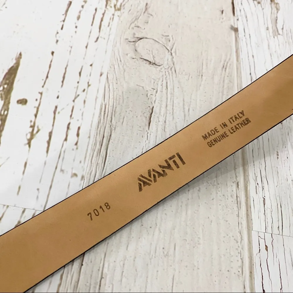 Avanti Medusa Buckle Brown Croc Leather Belt 38-45 - Image 15