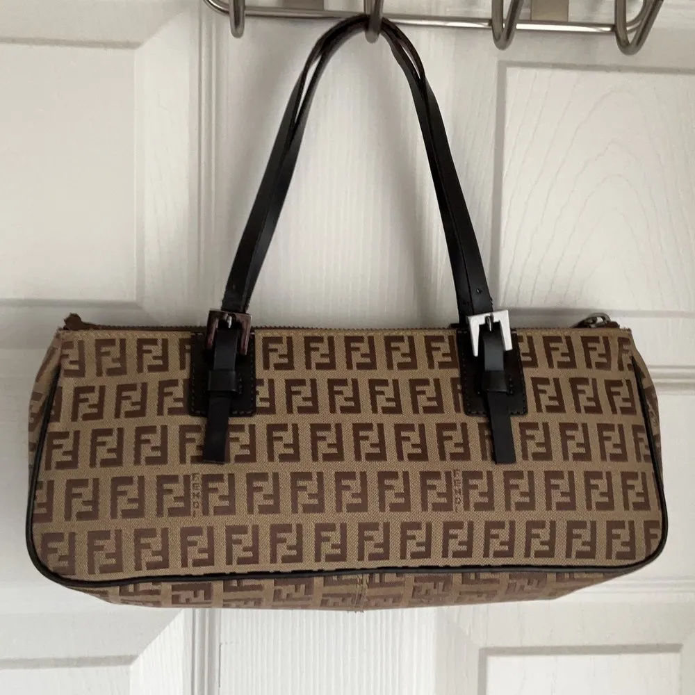 Fendi Zucchino Handle Bag - Image 2