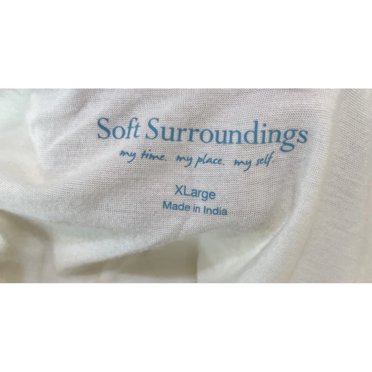 Soft Surroundings Womens XL‎ Silk Bellini Tank Top Shirt Blouse Marshmallow NEW - Image 6