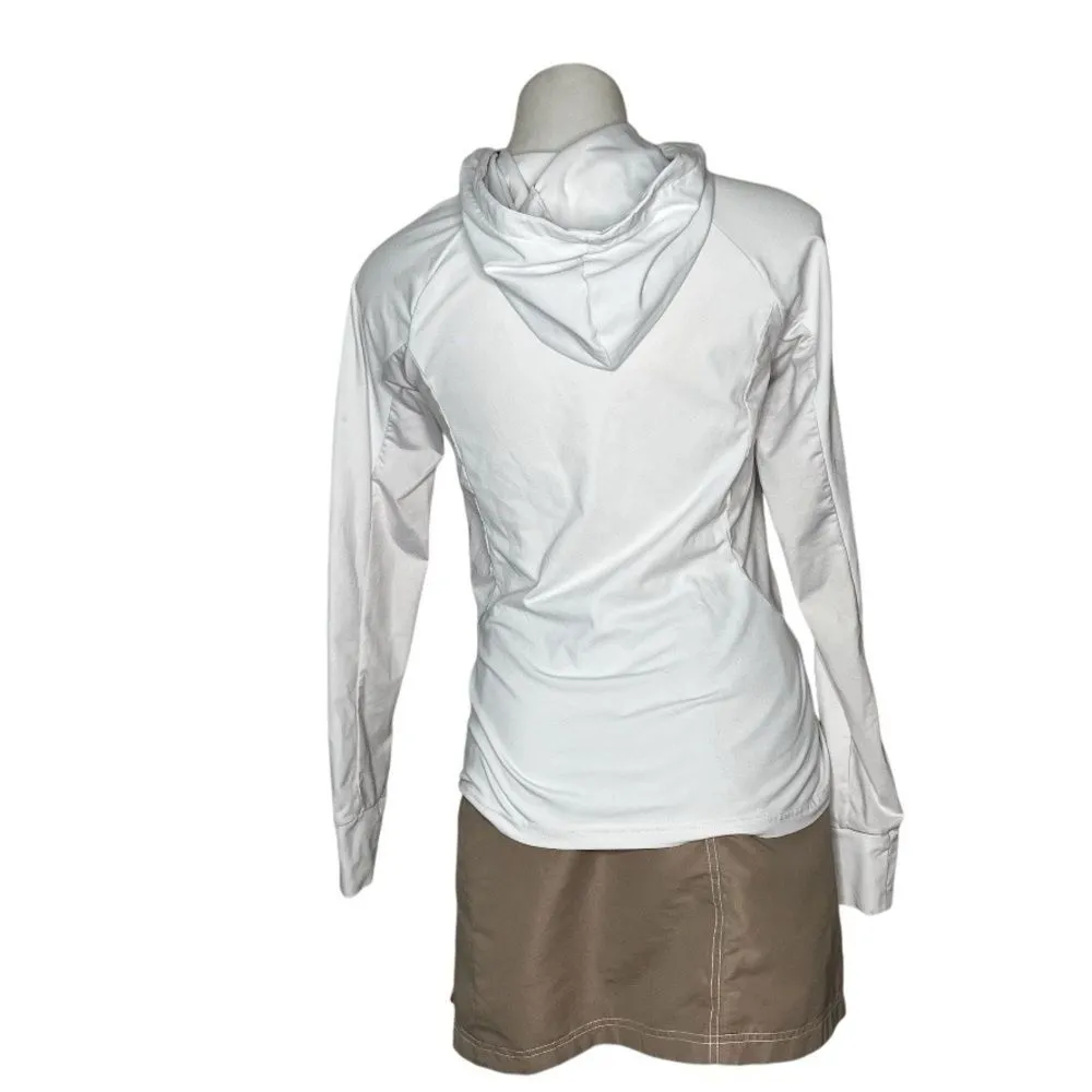 FABLETICS Alecia Pullover Hoodie Bundle of 2 White Mauve High Neck Size Small - Image 4