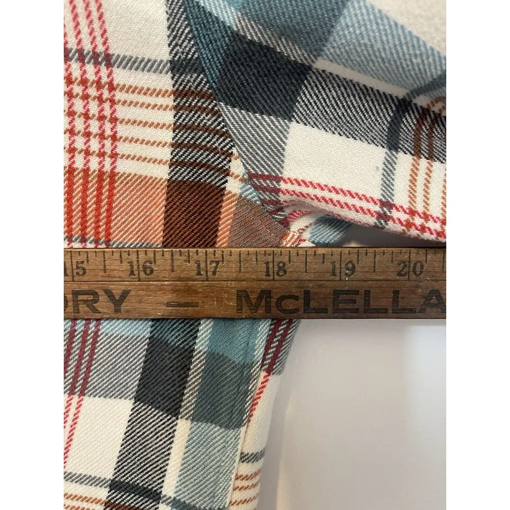 Patagonia Button Up Shirt Women's‎ Size 8 Organic Cotton Plaid Fjord Flannel - Image 6