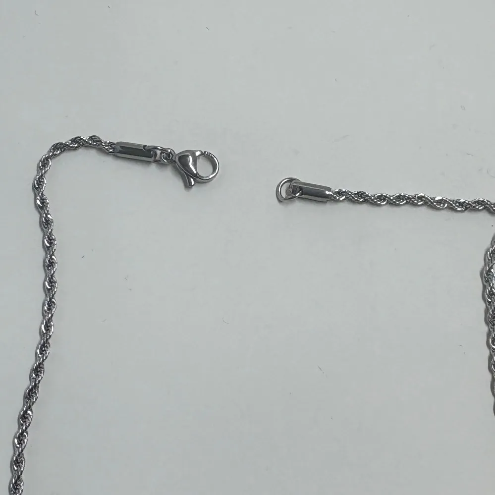 Silver Rope Chain Elephant Pendant Necklace Statement Jewelry - Image 6