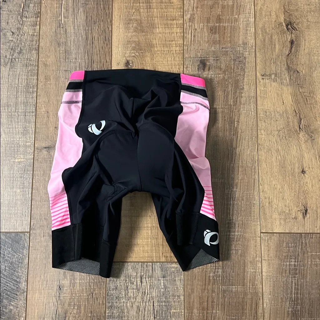 PEARL IZUMI Elite Pursuit Bike Spandex Shorts Black Pink Size Medium - Image 7