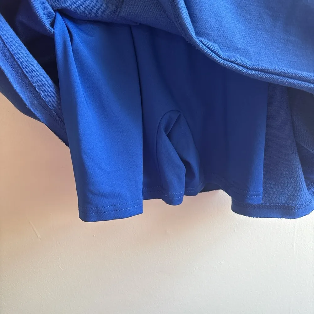 Listicle Cobalt Blue Romper Dress with Spaghetti Straps - Image 4