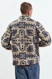 UO BDG Paisley Sherpa Fleece Jacket - Image 2