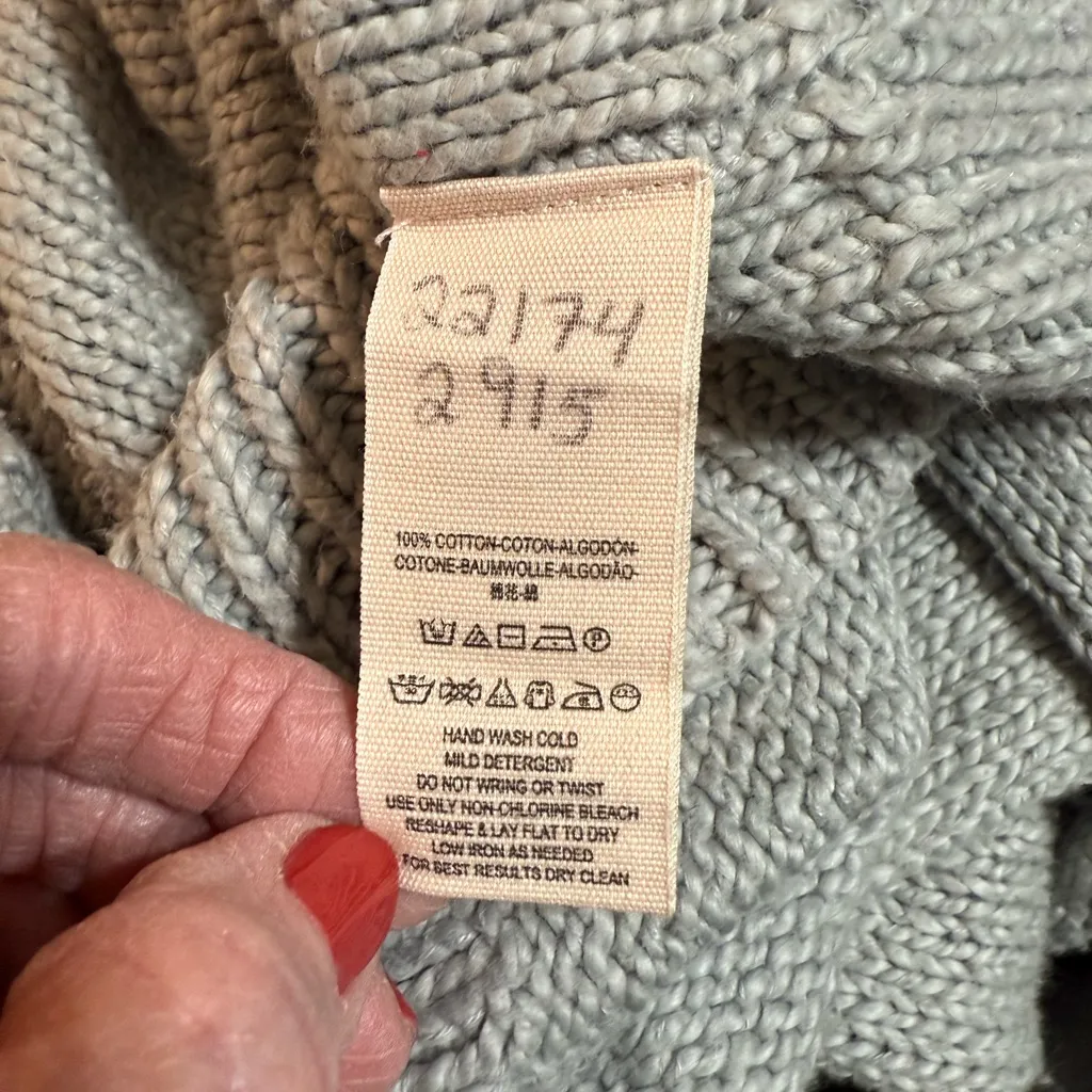 Free People Lovers and Friends Anya Chenille Cardigan in light gray - Image 7