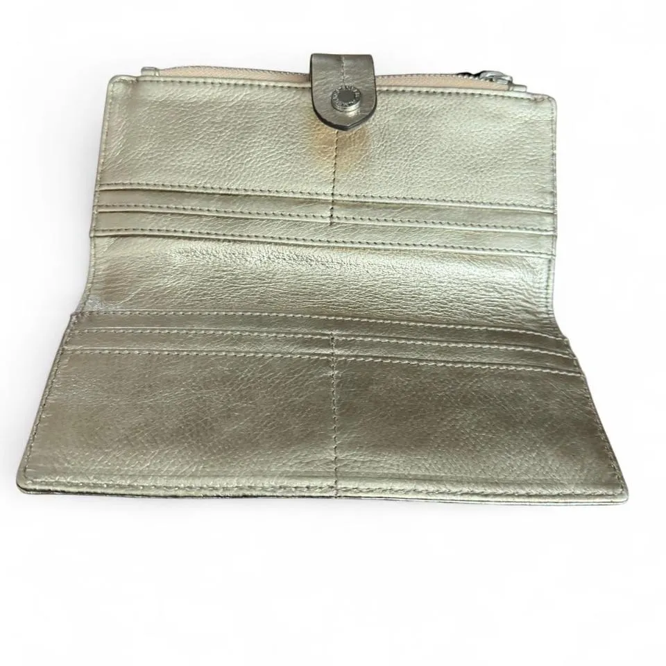 Metallic Shimmer Leather Wallet - Image 2