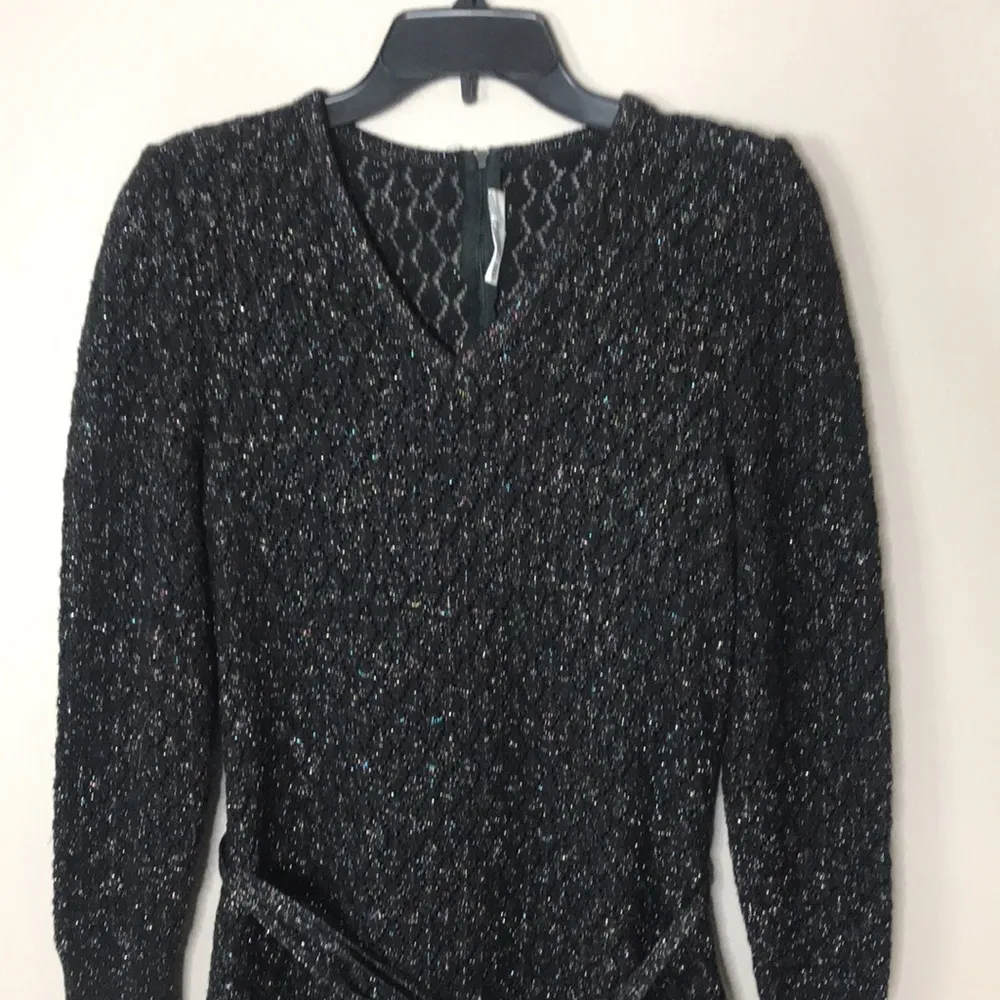 The carriage trade vintage dress with sparkles and knit style size small - Image 2