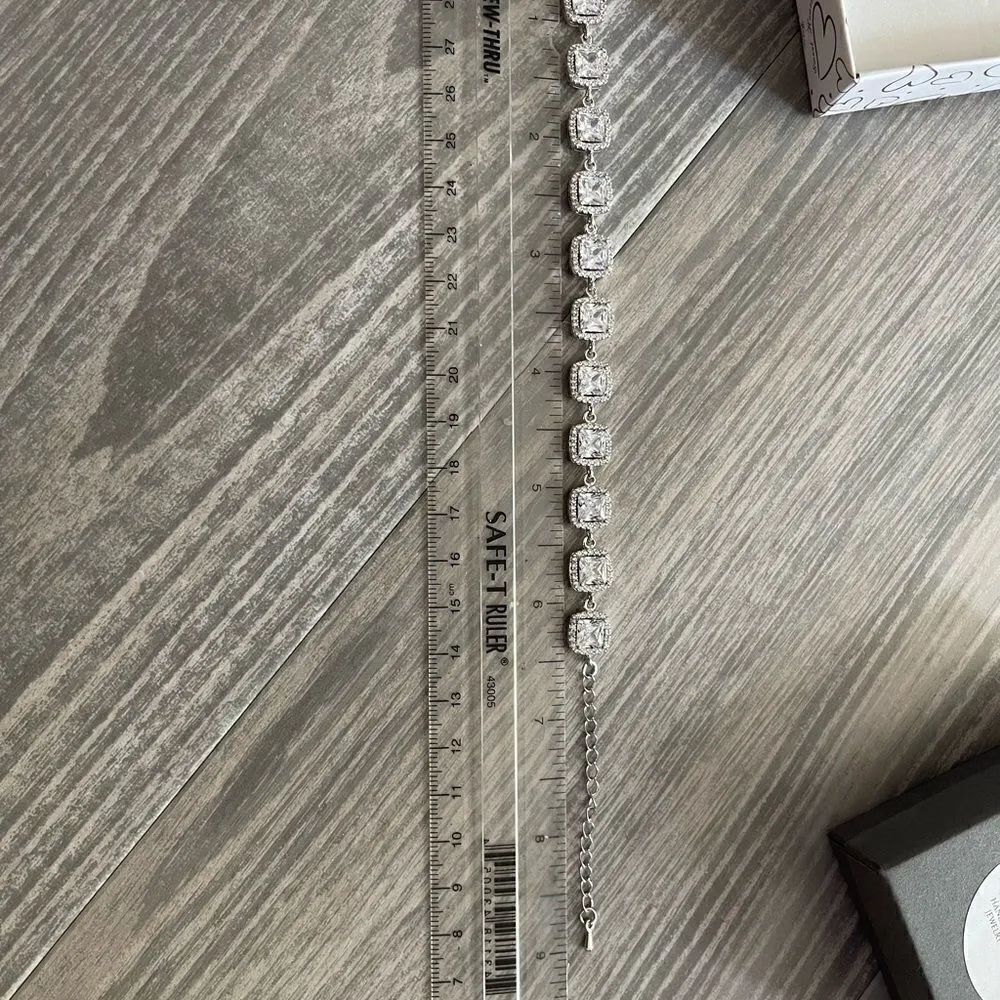 NWT handmade Bridal jewelry set Silver - Image 9