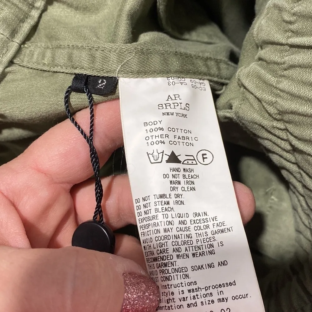 AR SRPLS pants camouflage zippered pockets joggers green camo 2 Zara streetwear - Image 8