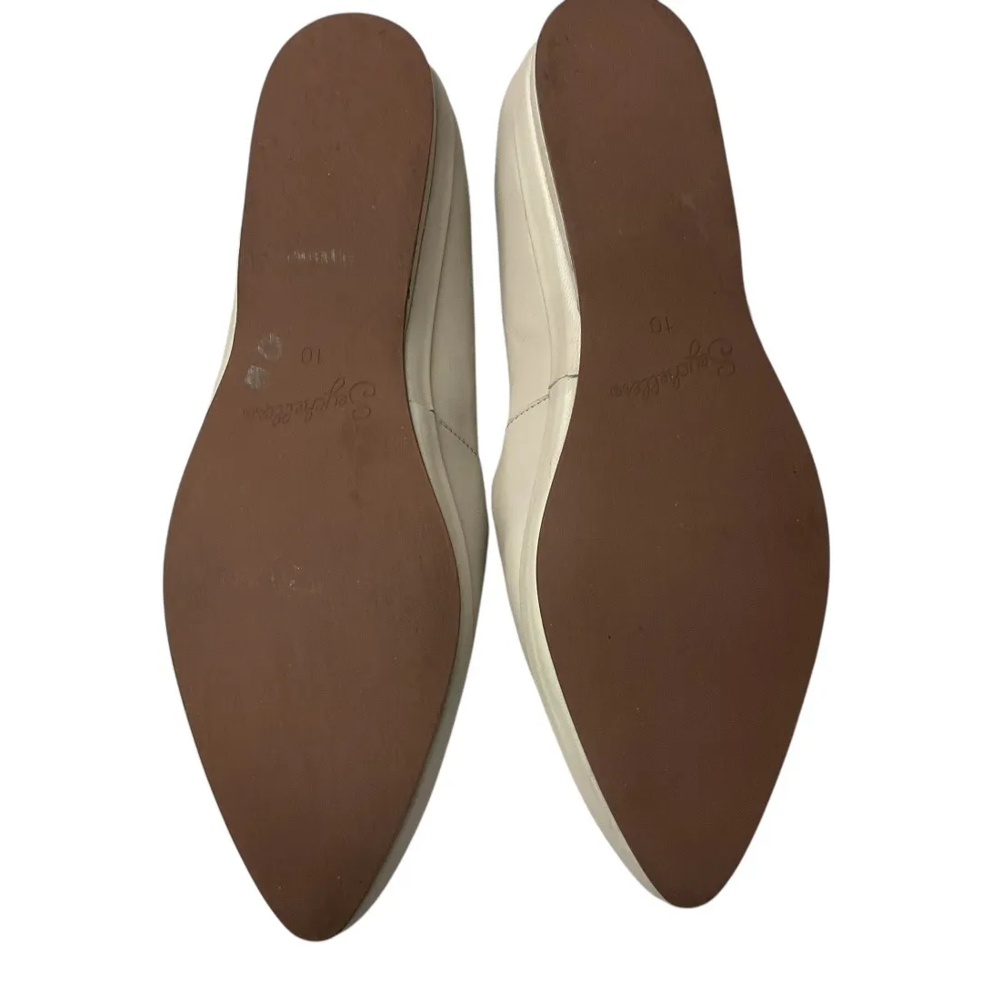 Seychelles Women's Pointed Toe Leather Casual Slip On Flat Shoes Cream Size 10 - Image 13
