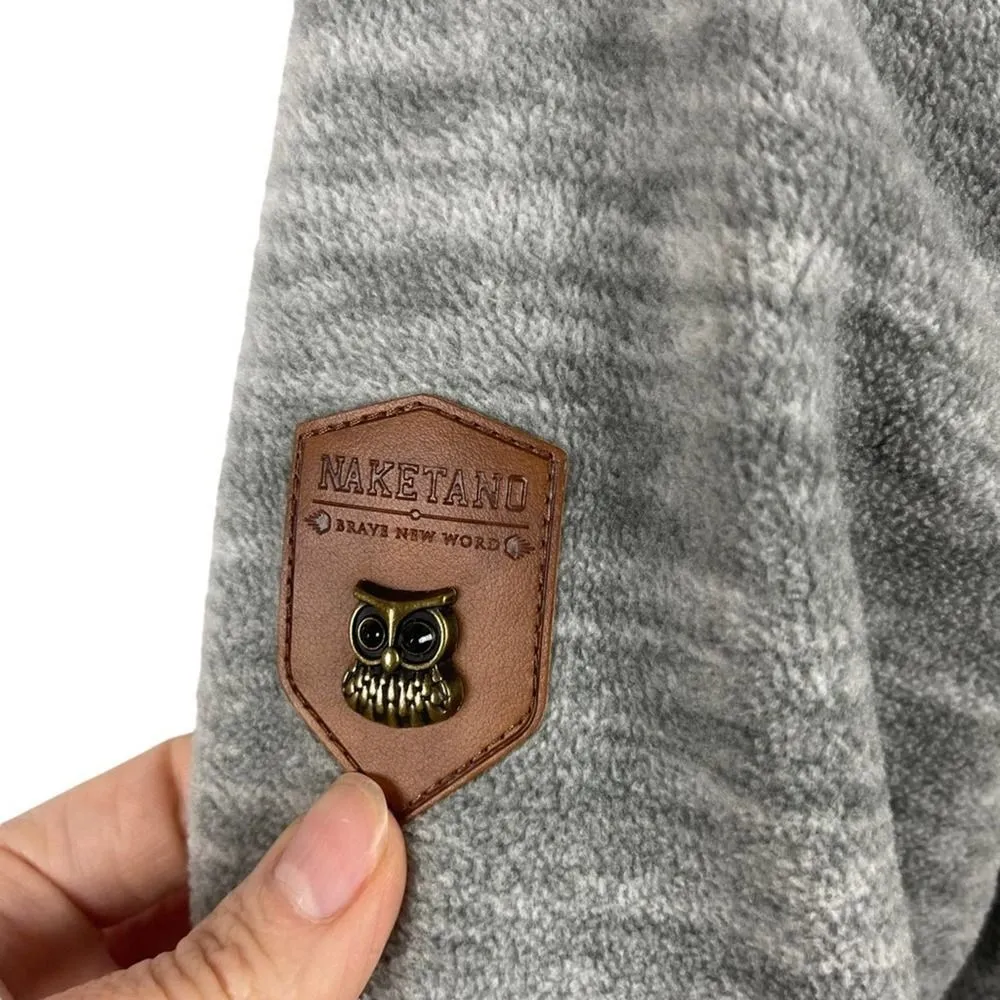 Naketano Signature Grey Cowl Neck Sweatshirt Jumper Pullover Size Medium - Image 8