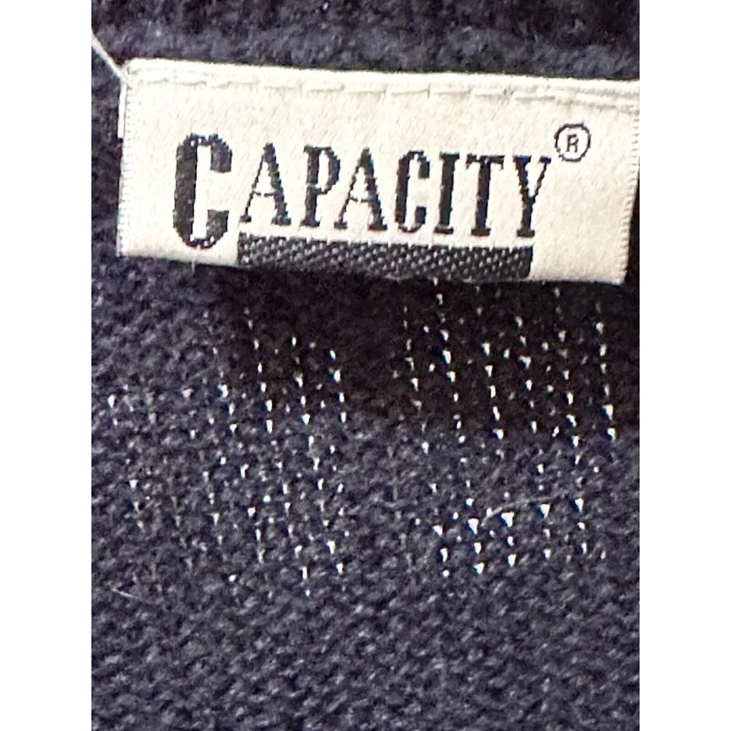 Holiday Sweater patchwork Vest With Fun Winter Motifs Capacity Blue Size M - Image 8