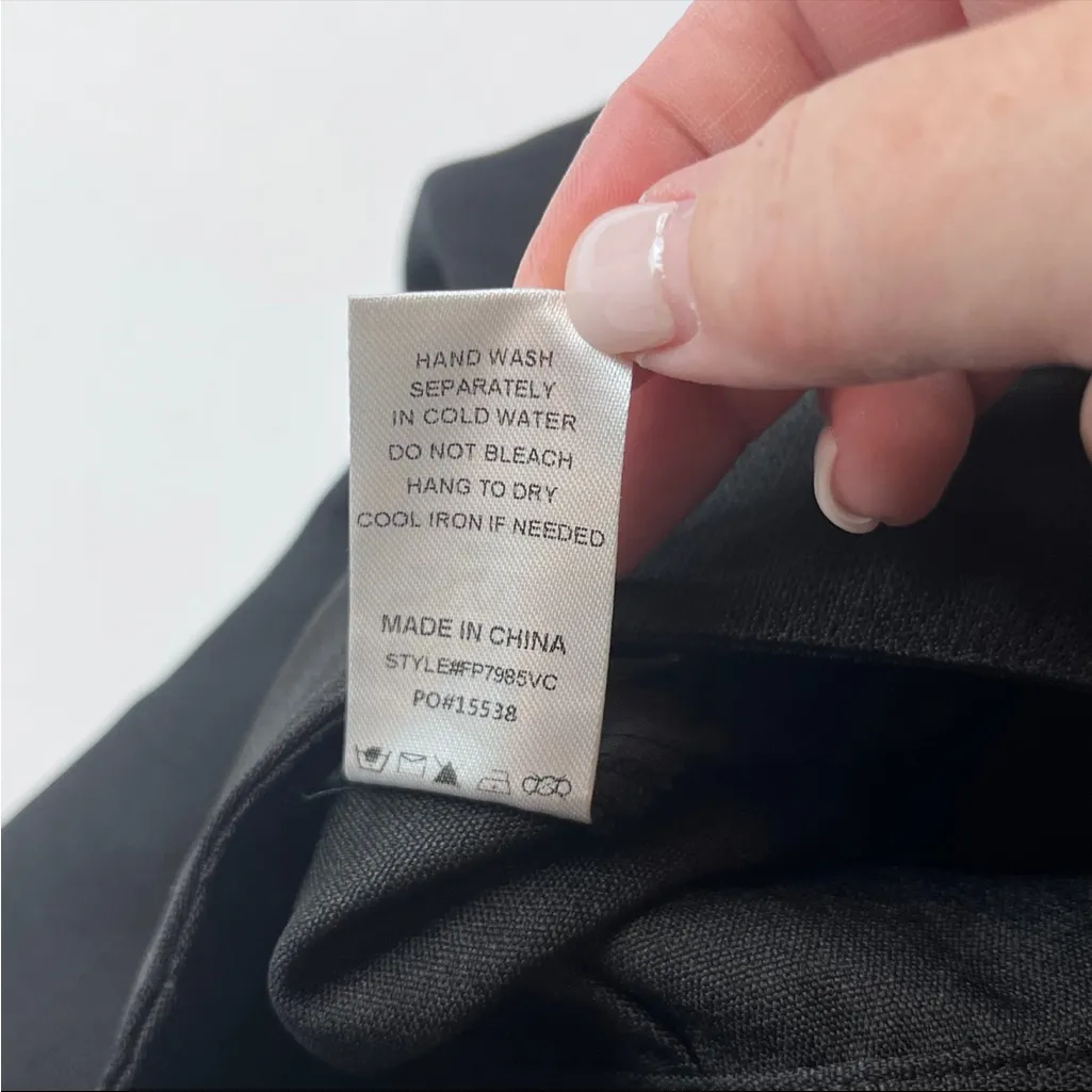 Fate Womens Size XS Extra Small Black‎ Pants Three Pockets Pleated Front NEW Black - Image 4