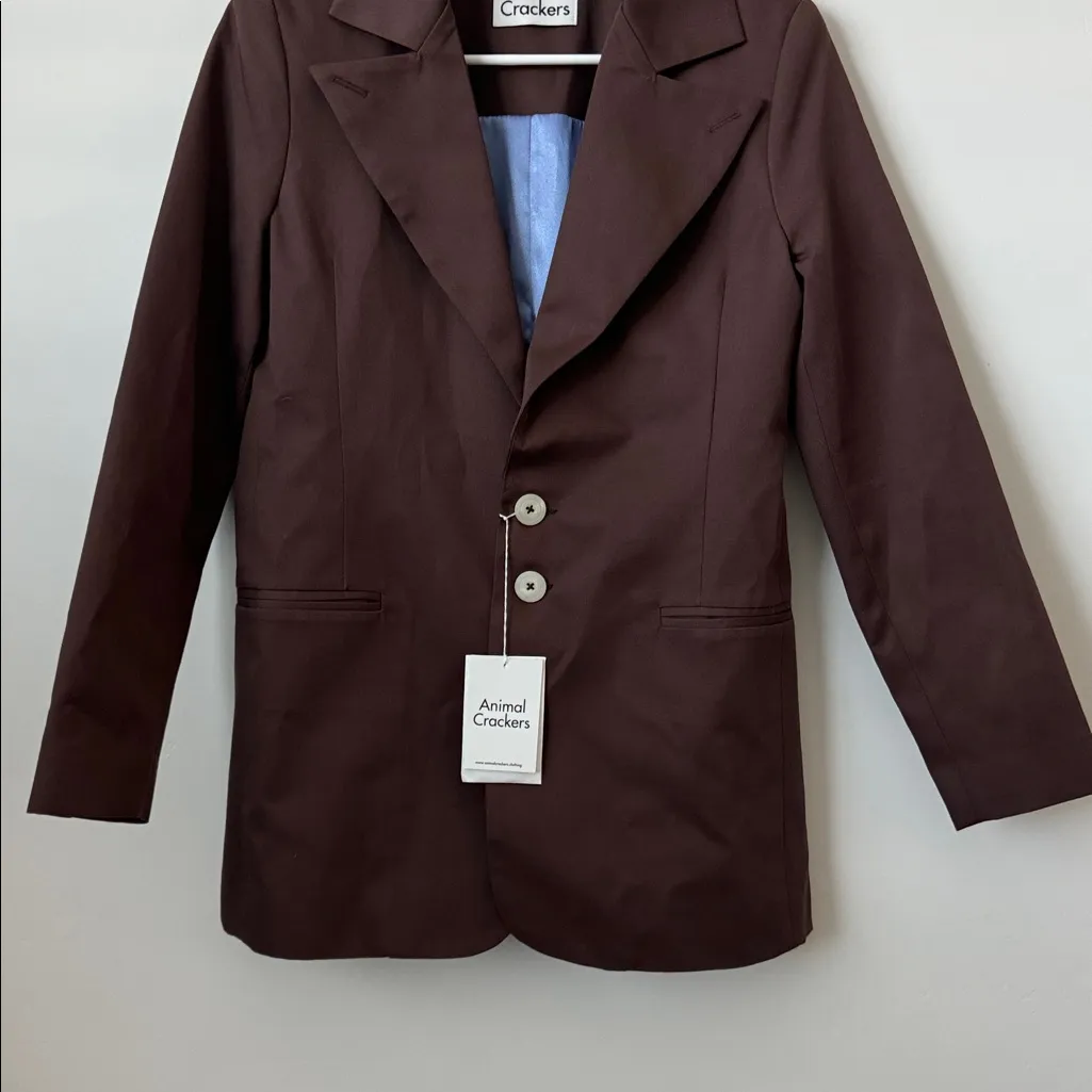 Animal Crackers Brown Blazer Size: M Size M - Image 3