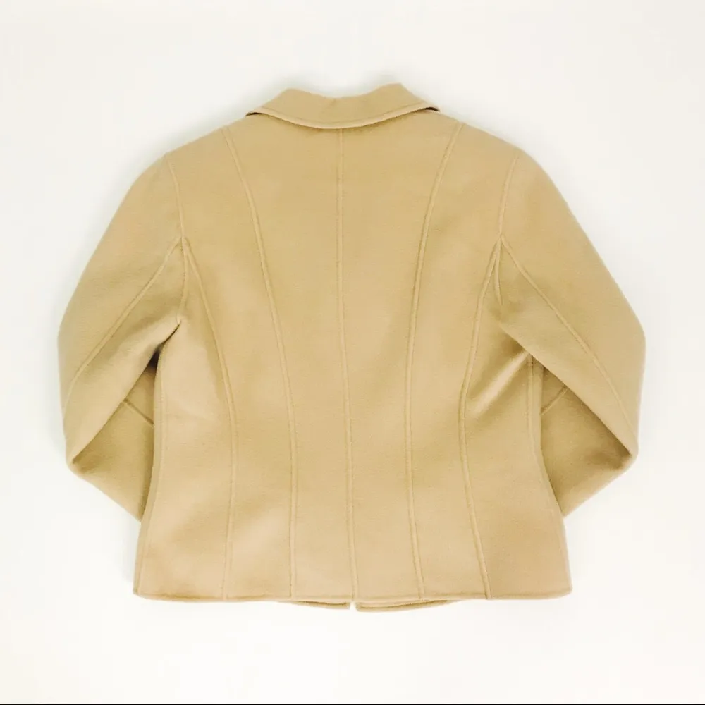 Pure Wool Tailored-Fit Blazer Jacket | Size 6 - Image 10