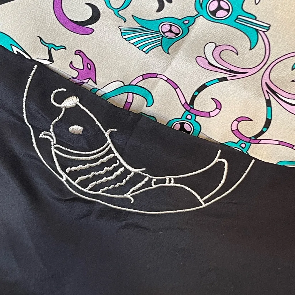 Colorful Patterned Kimono Jacket with pockets Green Size undefined - Image 3