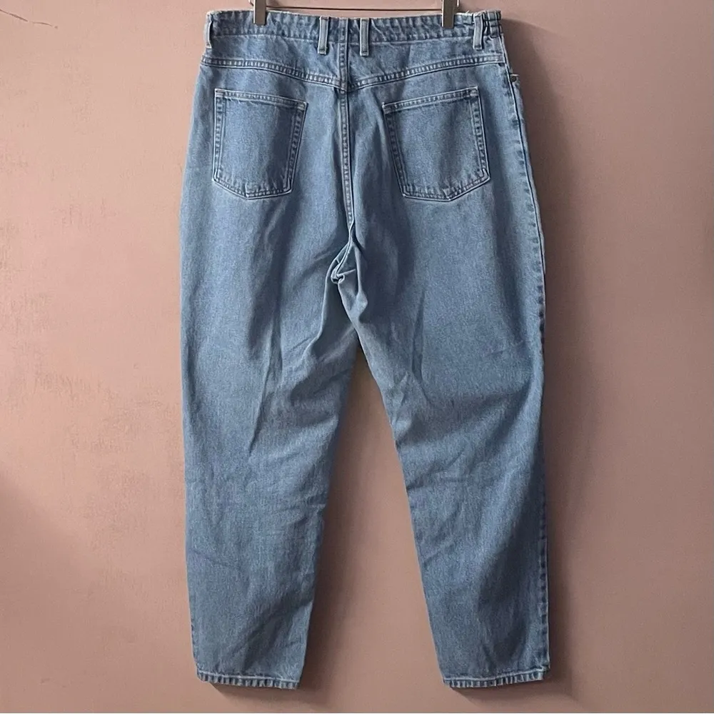 Vintage L.L. Bean Light Medium Wash Blue Relaxed Fit Mom Jeans GUC Size 18W - Image 10