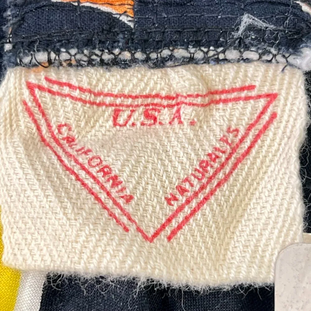 California Naturals Vintage 90s Tube Top Tank Hawaiian Tropical Beach Size XS Black - Image 3