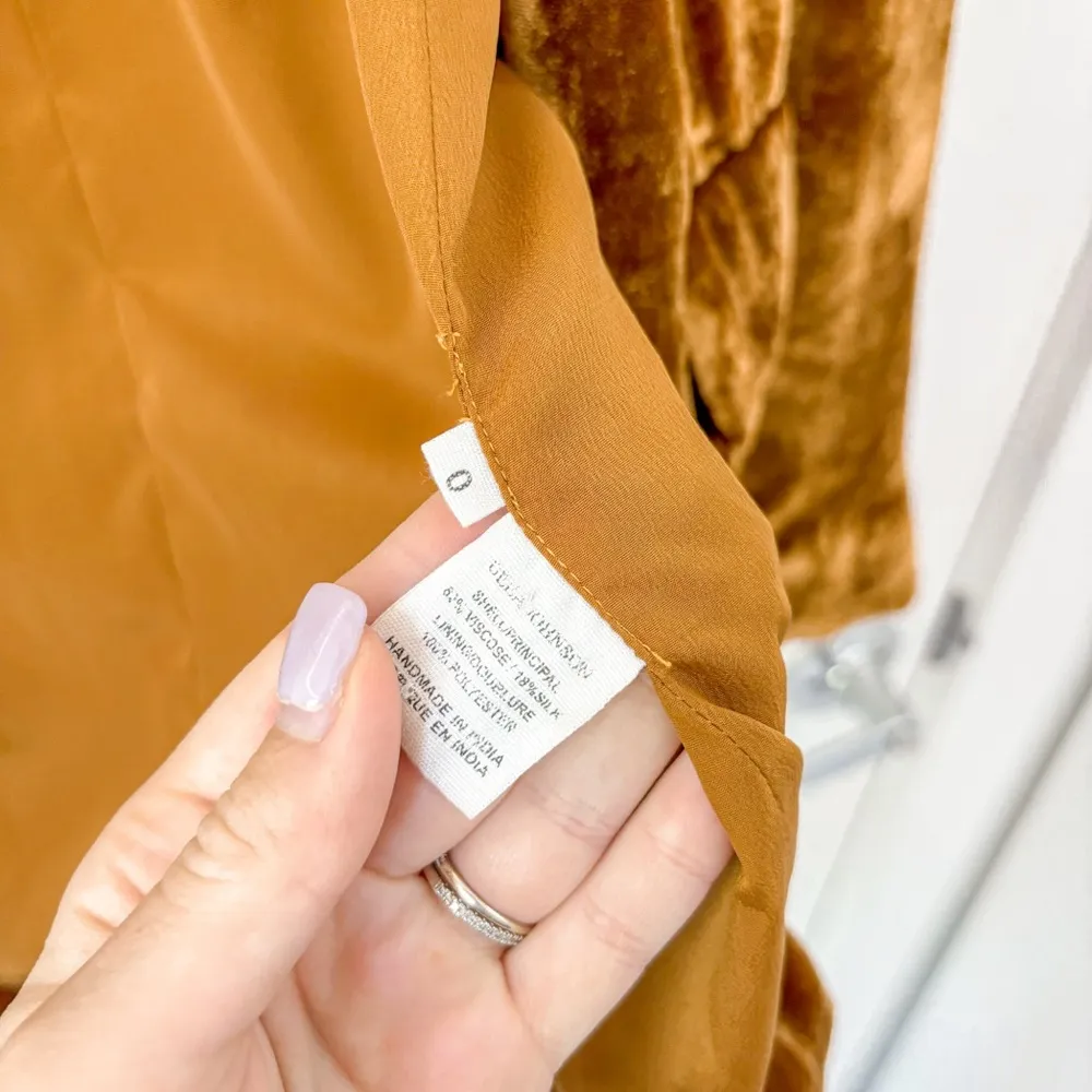 Ulla Johnson Bobbi Velvet Blazer Topaz - Image 6