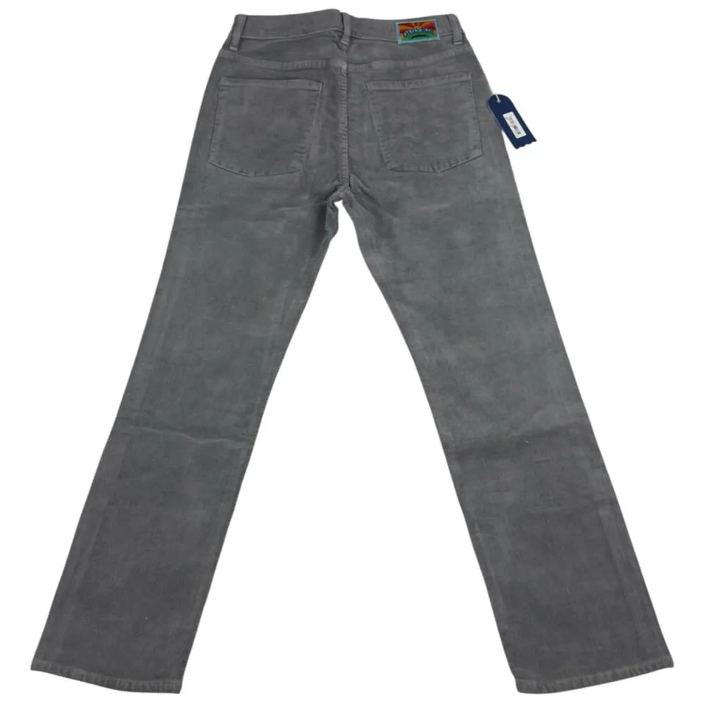 Daily Blue By AG Boost Corduroy Jeans Straight Leg High Rise Lead Grey Sz 24 NEW - Image 4