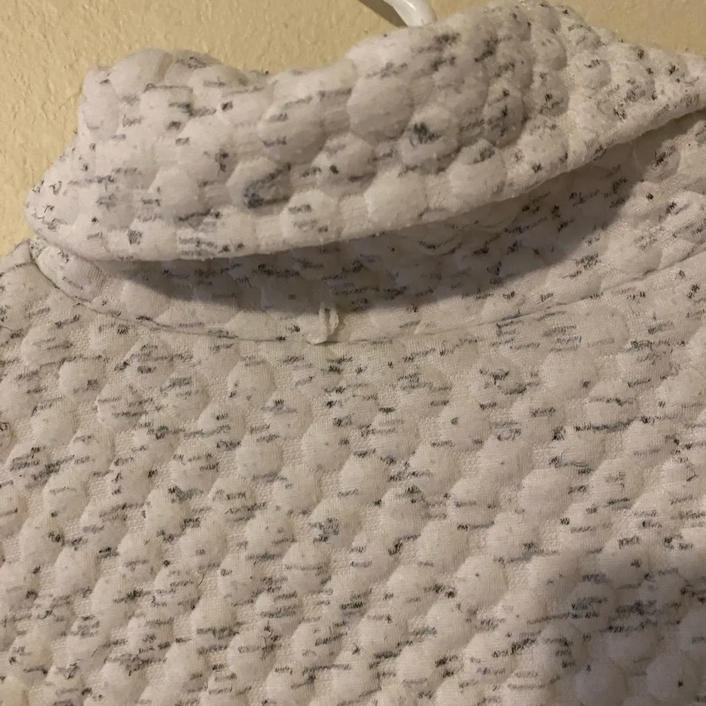 Apana Textured Cream Cowl Neck Sweater - Image 9