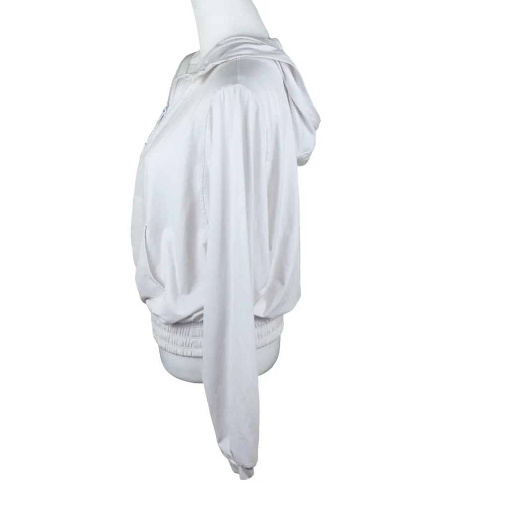 RM White 1/4 Zip Pullover Hoodie Sweatshirt Top Women’s Size Large Athletic - Image 4