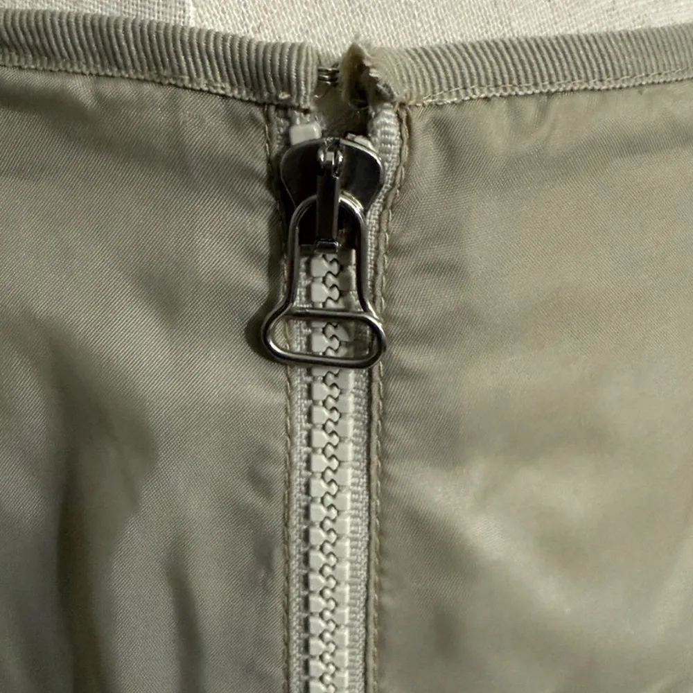 Andrea Rosati Move Vintage Maxi Skirt Y2k Double Zipper Tan Beige Unique Size 10 - Image 4