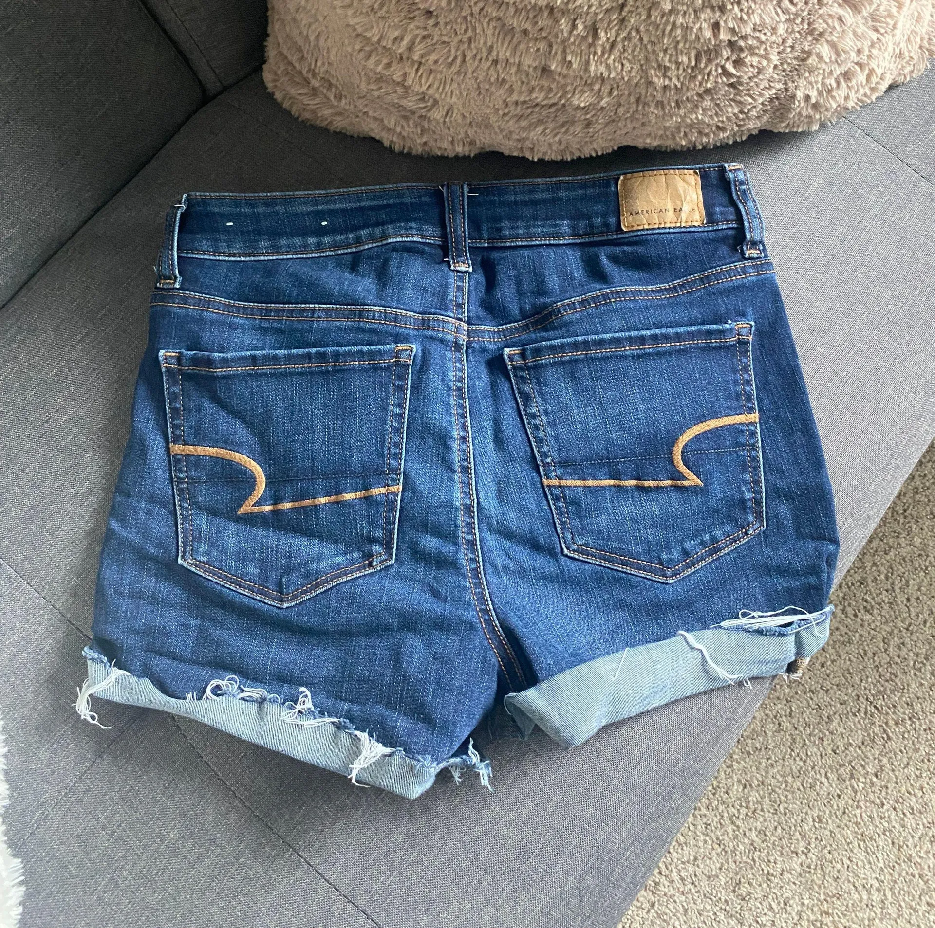 High Waisted Jean Shorts Size 6 - Image 2