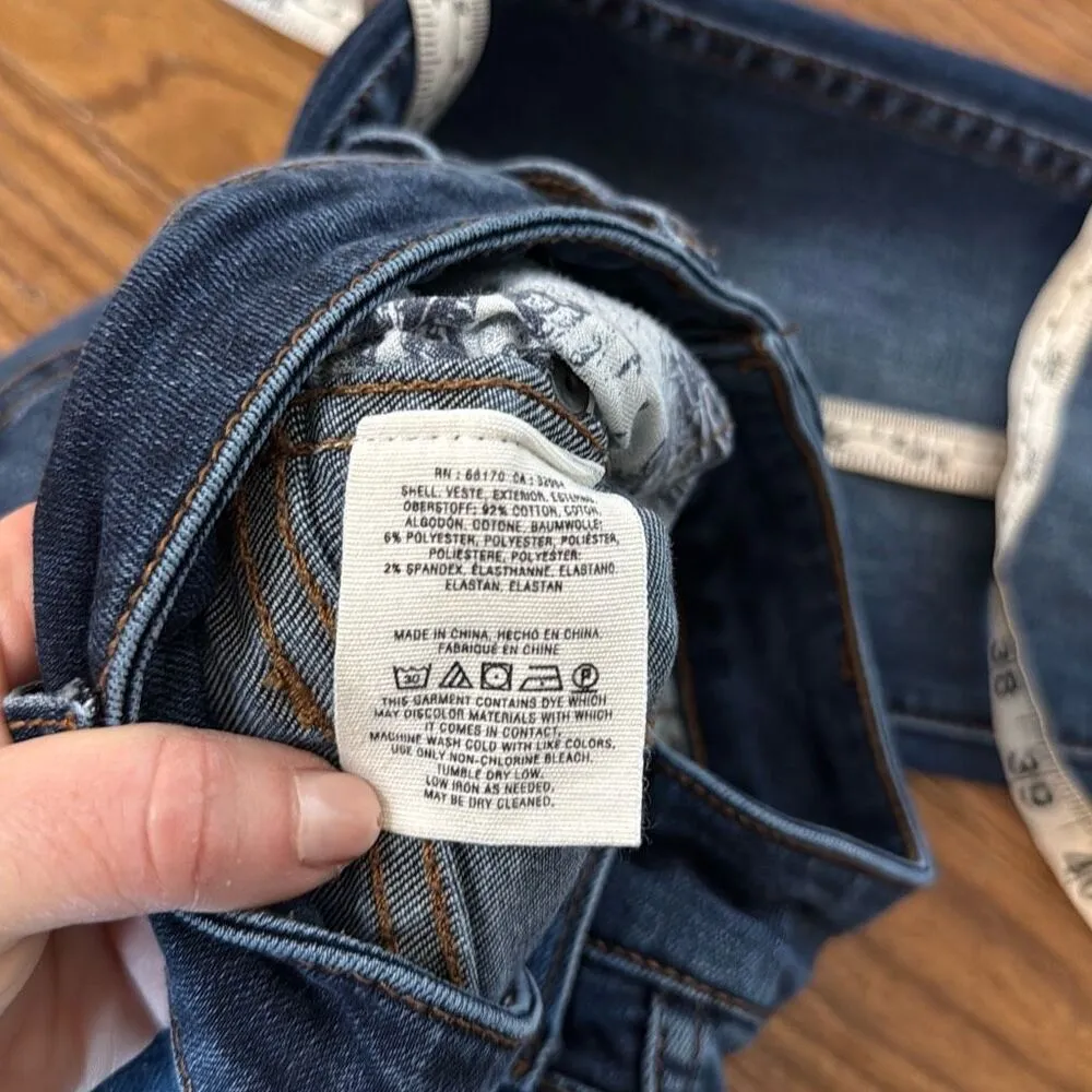 Anthropologie Pilcro the Leterpress mid rise skinny split hem jeans 29 - Image 10