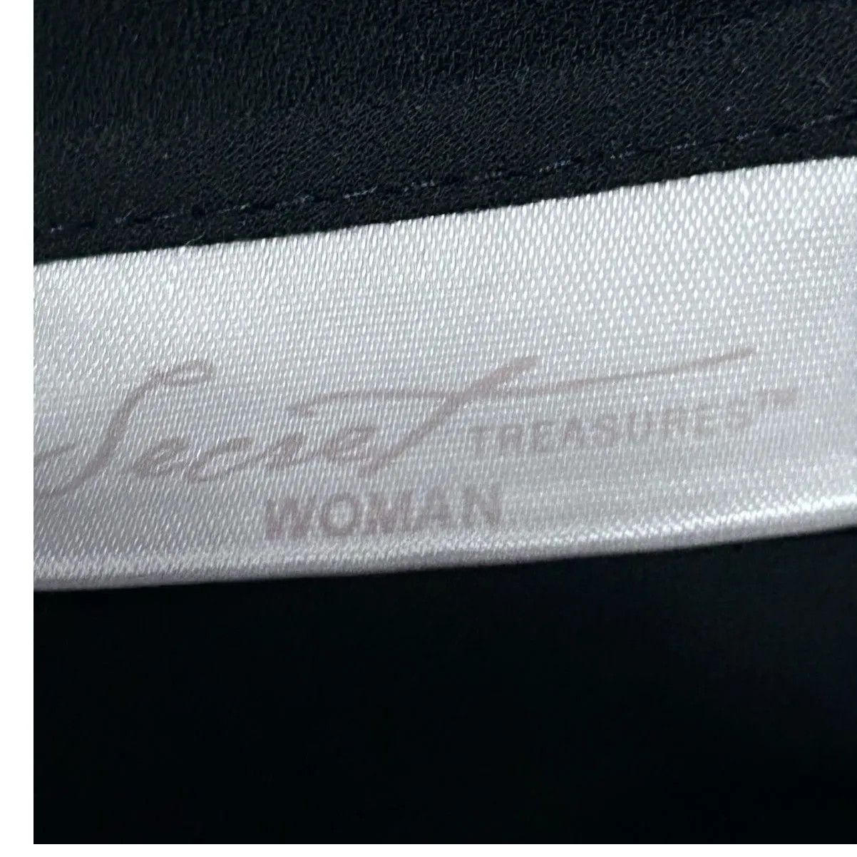 Secret Treasures Women's Black‎ Sheer Cover Up Ties in the Middle Size M - Image 4