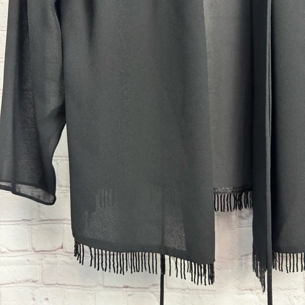 Vintage y2k R & M Richards sheer embellished overlay shrug size 18W cardigan - Image 3