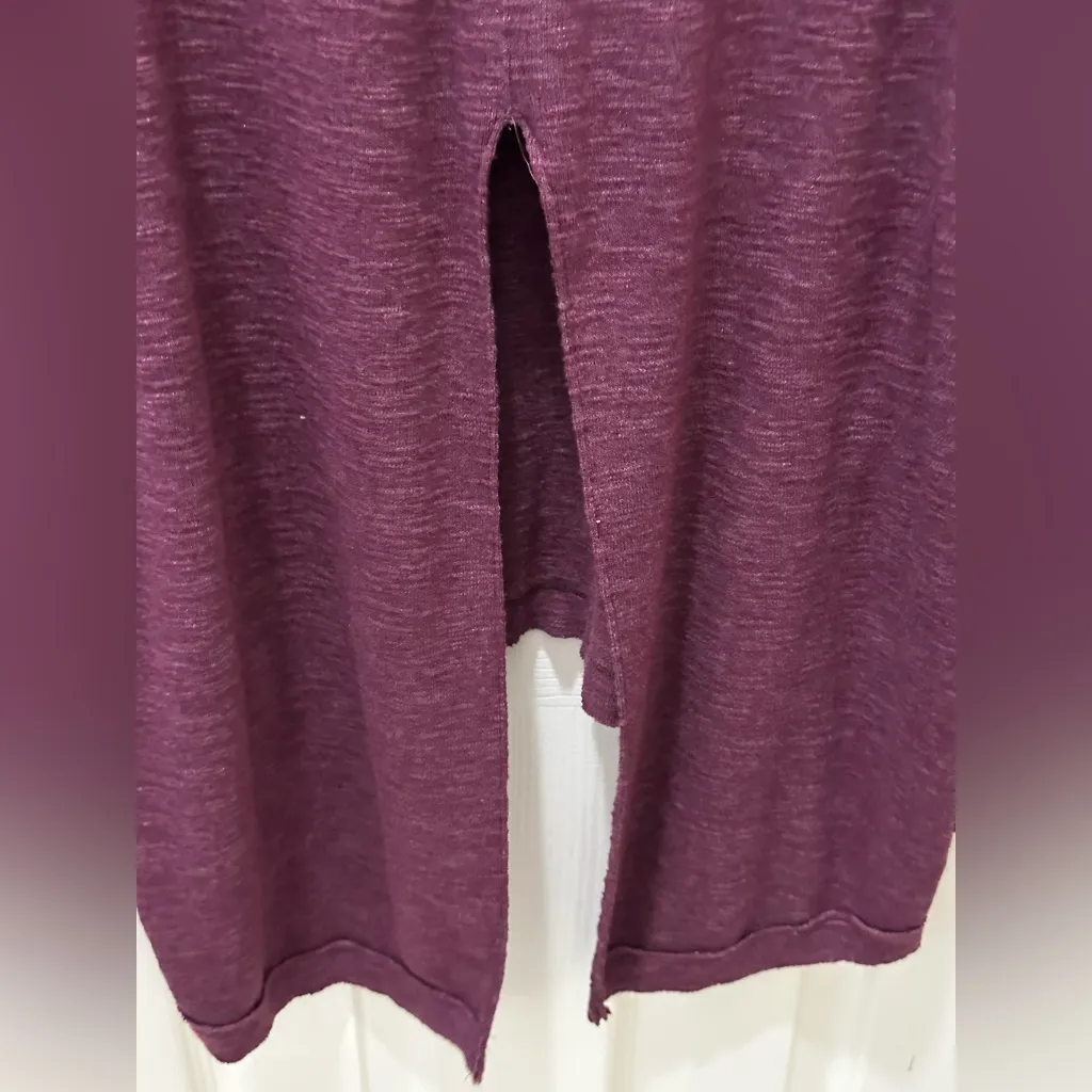 Free People We the Free Split Back Turtleneck Sweater Size Medium purple - Image 13